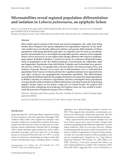 Microsatellites reveal regional population differentiation and