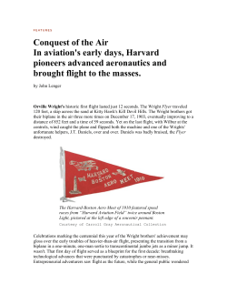 Conquest of the Air In aviation`s early days, Harvard pioneers