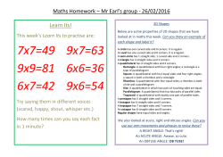 7x7=49 9x7=63 9x9=81 6x6=36 6x7=42 9x6=54