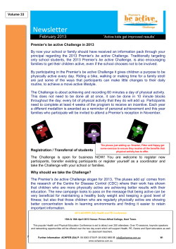 Newsletter - pbac.sa.edu.au