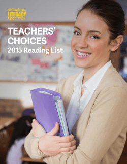 Teachers` Choices 2015 Reading List