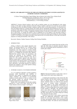 soiling and abrasion testing of surfaces for solar energy systems
