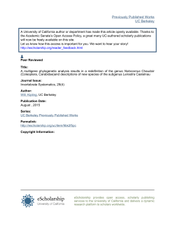A multigene phylogenetic analysis results in a redefinition of the