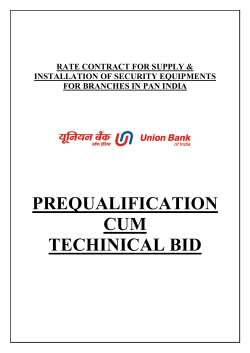 prequalification cum techinical bid