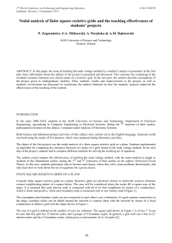 Nodal analysis of finite square resistive grids and the