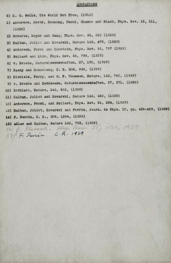 QUOTATIONS 0) H. G. Wells, The World Set Free, 1) Anderson