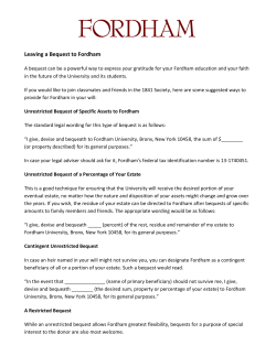 Printable Bequest Language