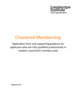 Experienced practitioner route to Chartered Membership