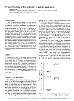 An ab initio study of the ionization of sodium superoxide