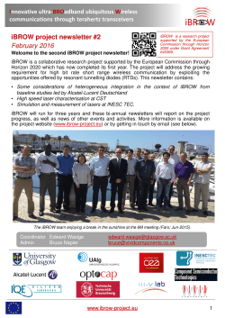 Innovative ultra-BROadband ubiquitous Wireless communications