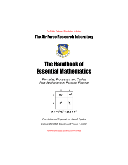 The Handbook of Essential Mathematics