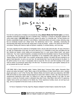 From the first swirling drone of feedback to its fairytale