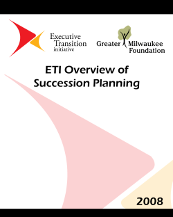 Overview of Succession Planning