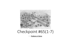 Checkpoint #65(1-7)