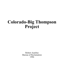 Colorado-Big Thompson Project