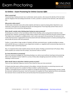 Exam Proctoring