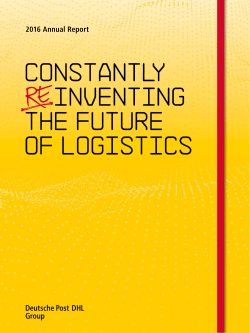 2016 Annual Report - Deutsche Post DHL Group