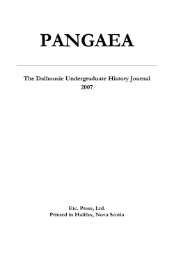 pangaea - Dalhousie University