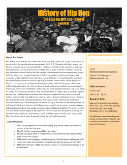 History of Hip Hop - Rutgers University