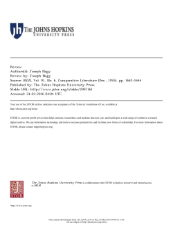 Joseph Nagy Review by - david bard