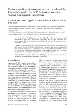 Environmental impact assessment and black, watch and alert list