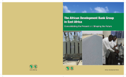 The AfDB Group in East Africa