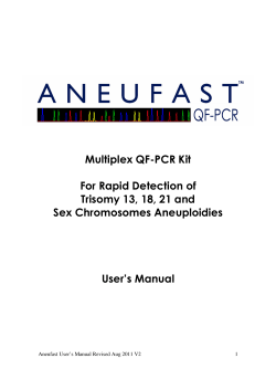 Multiplex QF-PCR Kit For Rapid Detection of Trisomy 13