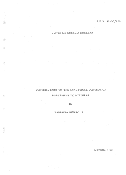 Contributions to the Analytical Control of Polyphenylic