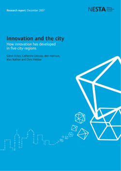 Innovation and the City