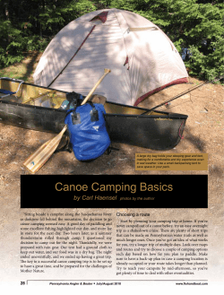 Canoe Camping Basics