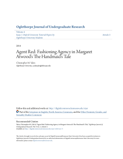 Agent Red: Fashioning Agency in Margaret Atwood`s The