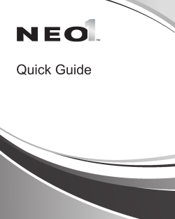 NEO 1 Quick Guide