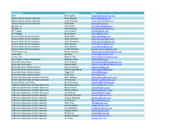 Training Contact List - Western Electricity Coordinating Council