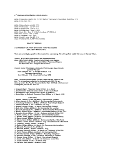 Muster Rolls for the 41st Regiment - 1st Battalion