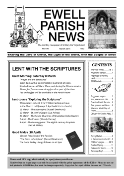 March - St Mary`s Ewell