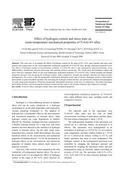 Effect of hydrogen content and stress state on room