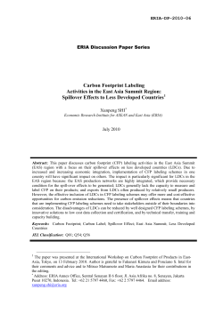 Spillover Effects to Less Developed Countries