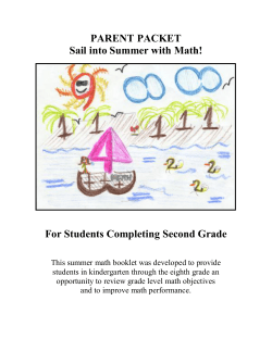 Summer Mathematics Packet