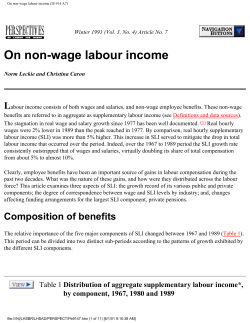 On non-wage labour income (IS 914 A7)