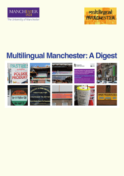 Multilingual Manchester: A Digest
