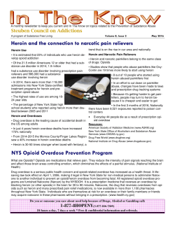 Heroin and the connection to narcotic pain relievers