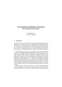 Petra Sleeman (2004). - University of Amsterdam