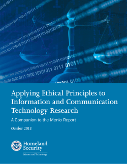 Applying Ethical Principles to Information and Communication