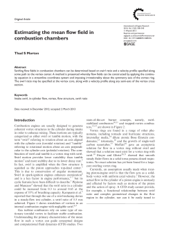 Estimating the mean flow field in combustion