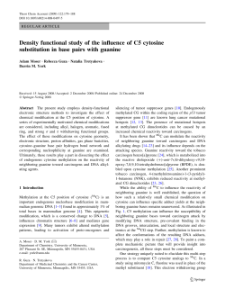 Density functional study of the influence of C5 cytosine substitution