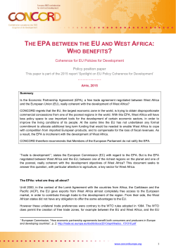 the epa between the eu and west africa