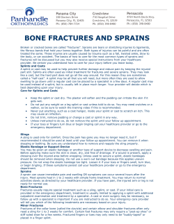 Bone Fracture and Sprains