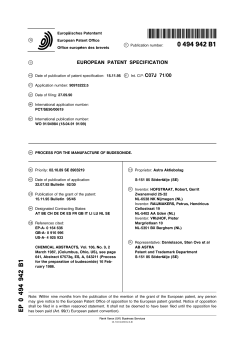 PROCESS FOR THE MANUFACTURE OF BUDESONIDE