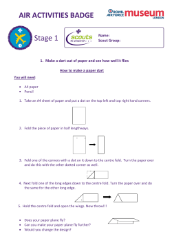 Air Activities Badge Worksheet