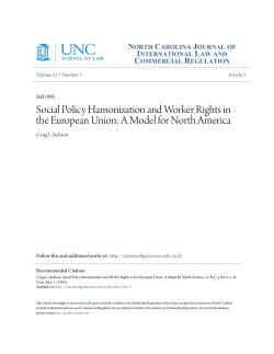 Social Policy Hamonization and Worker Rights in the European Union